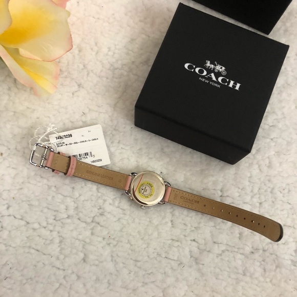 Authentic NWT Coach Delancey Tea Rose Blush Watch - Picture 8 of 8